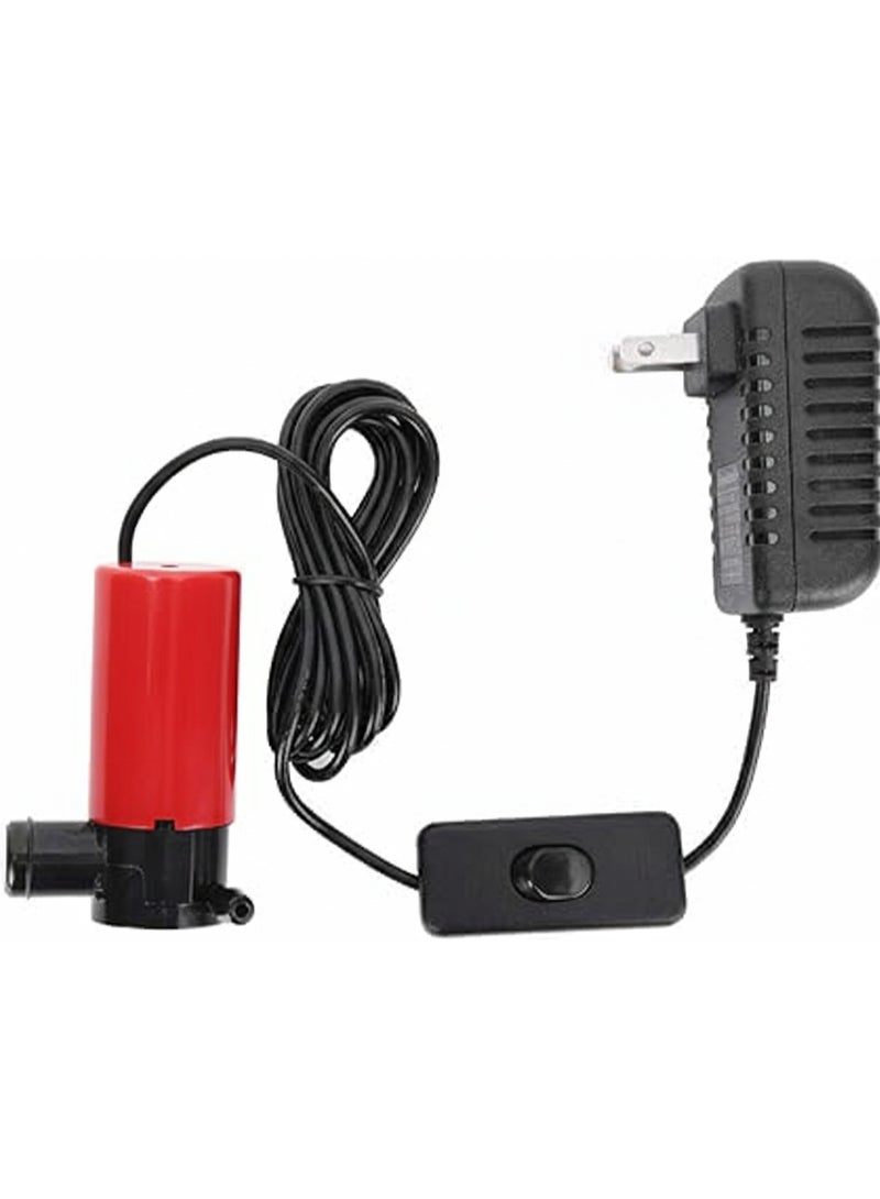 مضخة مياه غاطسة صغيرة، 12 فولت 30 وات، معدل تدفق 4 لتر/دقيقة، رأس 7 متر، مضخة برتقالية خفيفة الوزن - Image 1